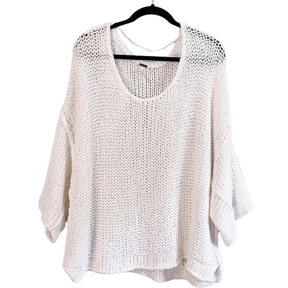Free People Cream Knit Women's Sweater